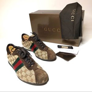 Gucci | Shoes | Gucci Gg Logo Guccissima Sneakers 17711 95us | Poshmark
